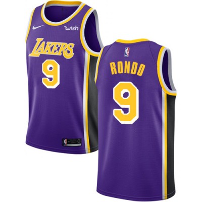 Nike Los Angeles Lakers #9 Rajon Rondo Purple Youth NBA Swingman Statement Edition Jersey